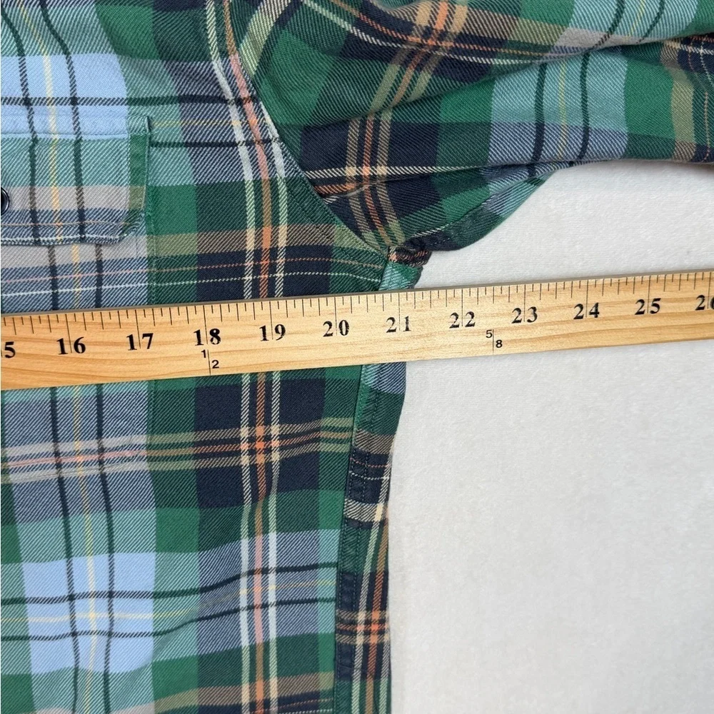 Lot of 3 J. Crew Size Medium Casual Flannel Plaid Shirts - Green, Red, Blue
